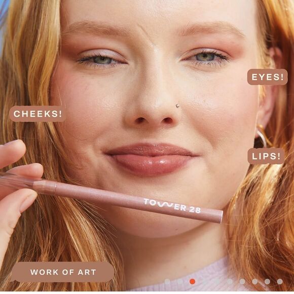 🌻 Tower 28 Work of Art - Pinky Taupe Multi-Liner New FullSz New FullS - Picture 3 of 9